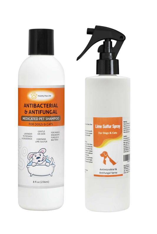 Lime Sulfur Pooch Shampoo and Spray (8 oz each)