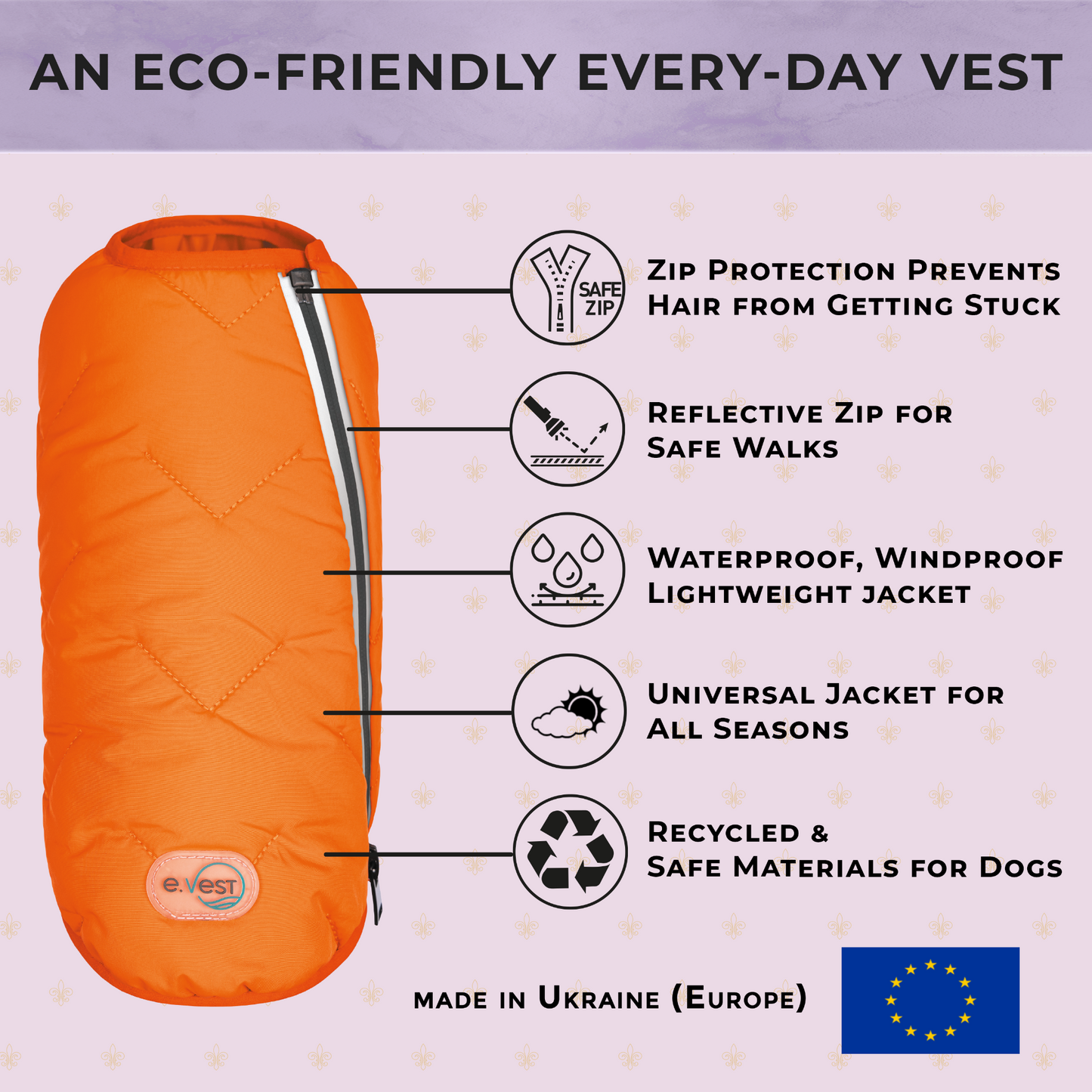 Bonne et Filou Sustainable Eco-Friendly Dog Jacket / Vest