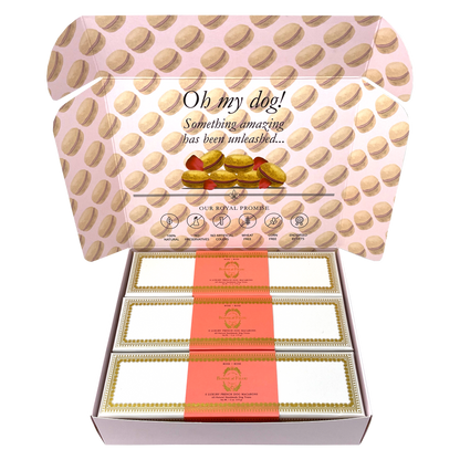 Bonne et Filou Dog Macaron Combo Gift Box (18 French Dog Macarons)