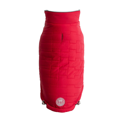 Chaqueta Chalet reversible GF PET - Roja: reflectante, resistente al agua y ajustable