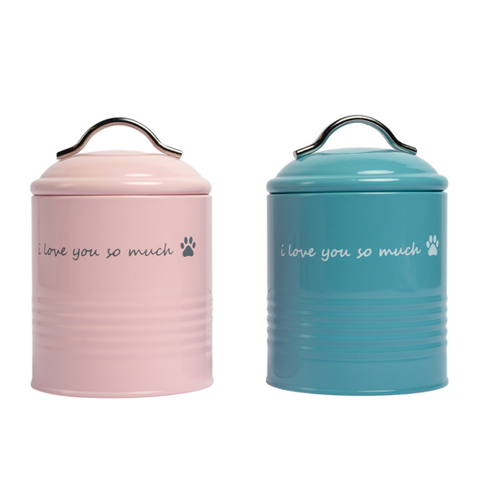 I Love You So Much Dog Treat Canister Gift Set