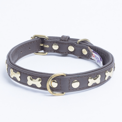 Rotterdam Bones Dog Collar: Timeless Style for Your Furry Companion