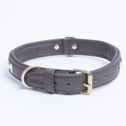 Rotterdam Bones Dog Collar: Timeless Style for Your Furry Companion