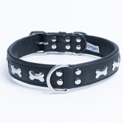 Rotterdam Bones Dog Collar: Timeless Style for Your Furry Companion