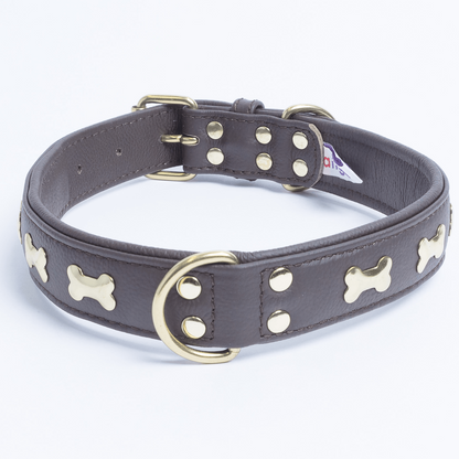 Rotterdam Bones Dog Collar: Timeless Style for Your Furry Companion