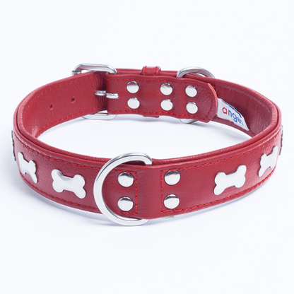 Rotterdam Bones Dog Collar: Timeless Style for Your Furry Companion