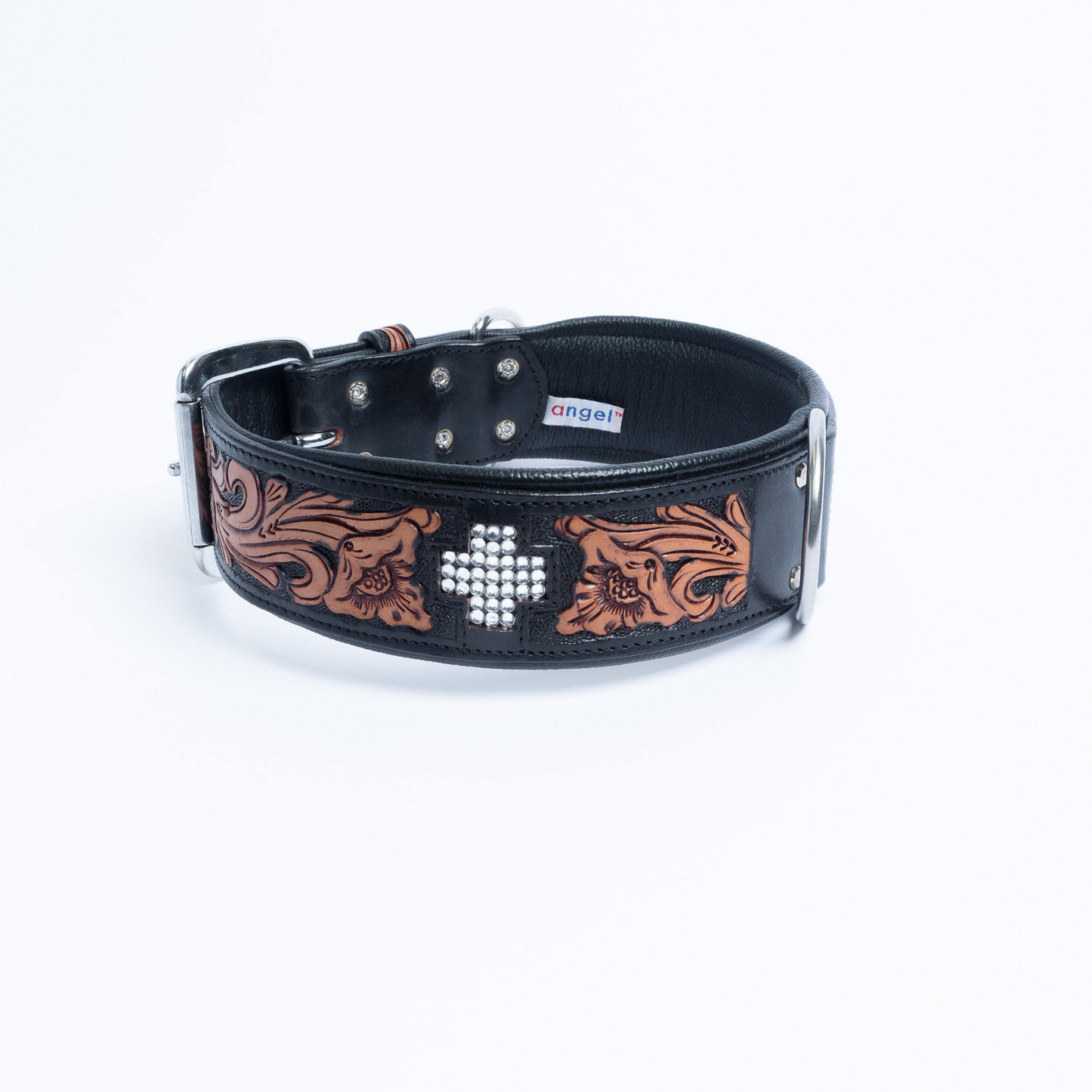 El Dorado Dog Collar: Hand-carved Genuine Argentinean Leather