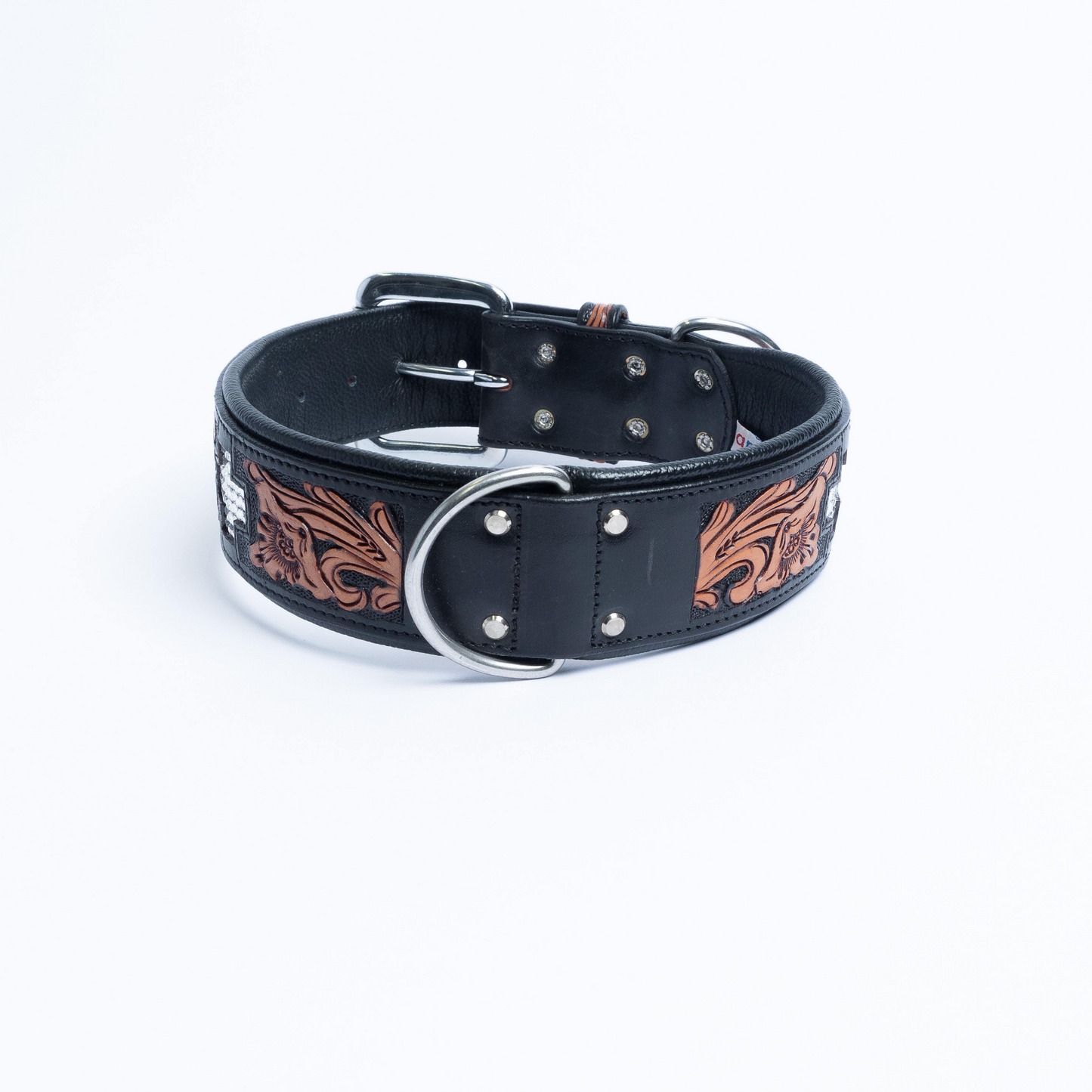 El Dorado Dog Collar: Hand-carved Genuine Argentinean Leather