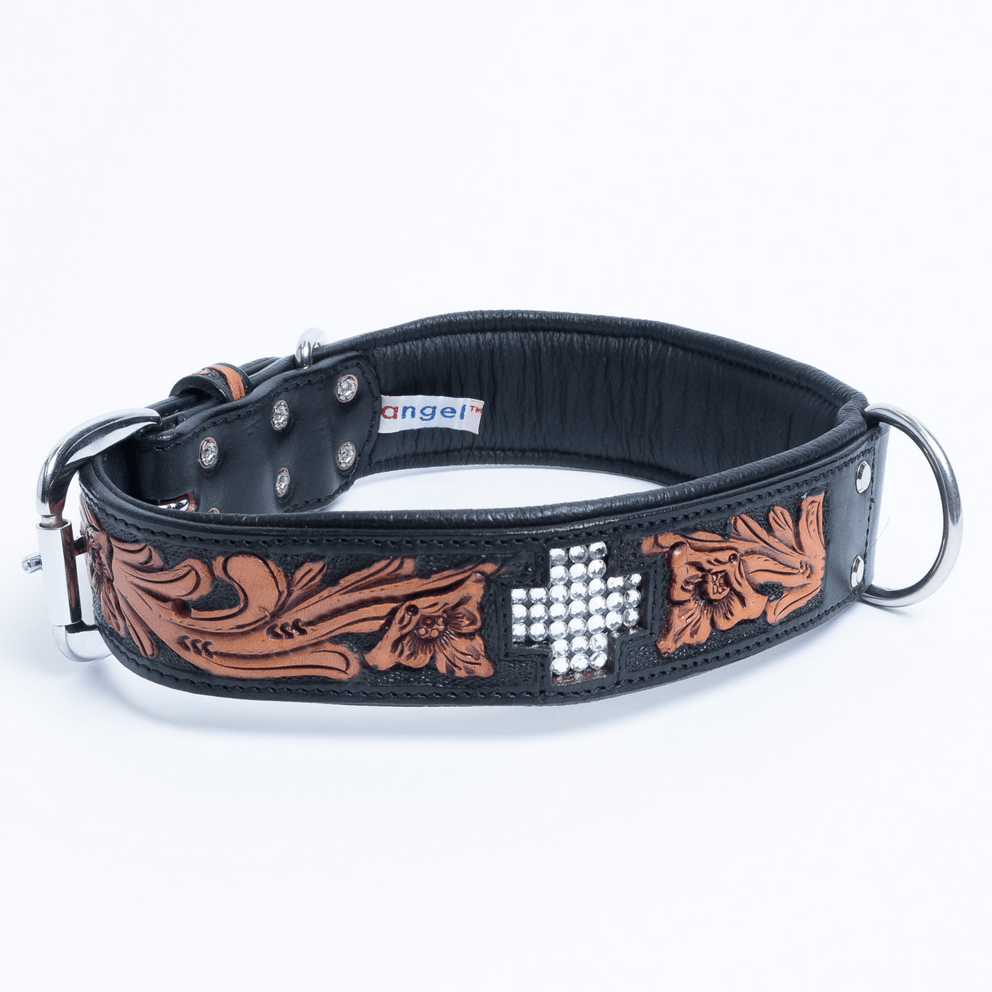 El Dorado Dog Collar: Hand-carved Genuine Argentinean Leather