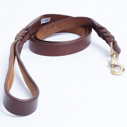 Genuine Leather Braided Leash