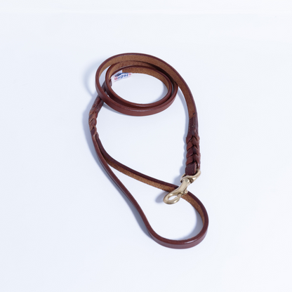 Genuine Leather Braided Leash