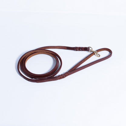 Genuine Leather Braided Leash