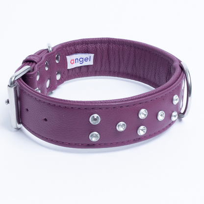 Athens Dog Collar (Pink | Purple): Make Your Dog Shine in Style