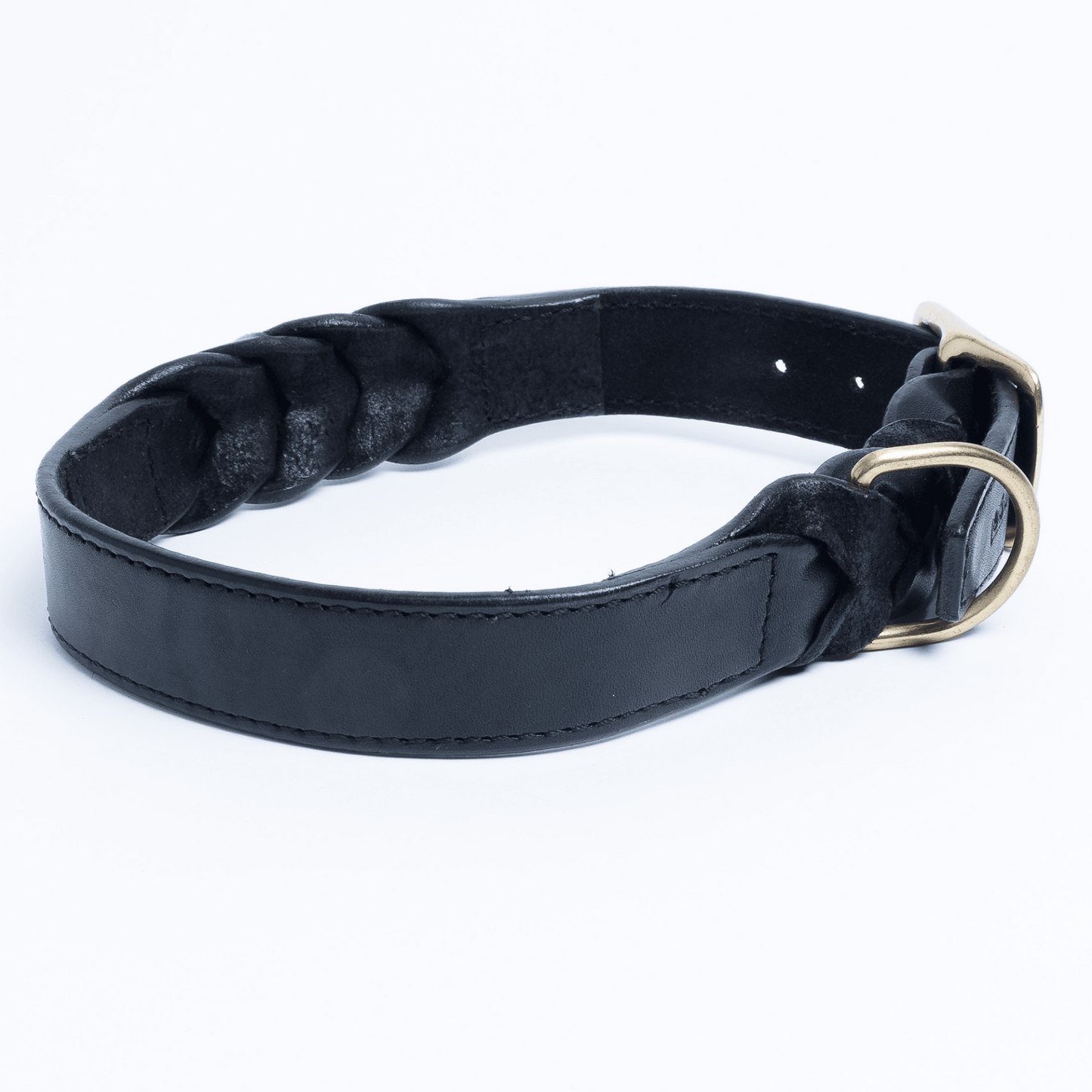 Argentinian Cowhide Leather Braided Collar