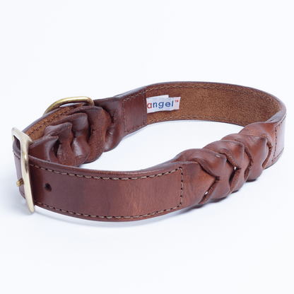 Argentinian Cowhide Leather Braided Collar