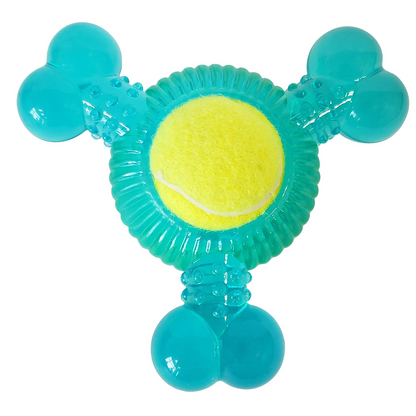 Tennis Ball Dog Toy Variety Pack (Boomerang, 3-Bone Squeaker, Orange Squeaker)