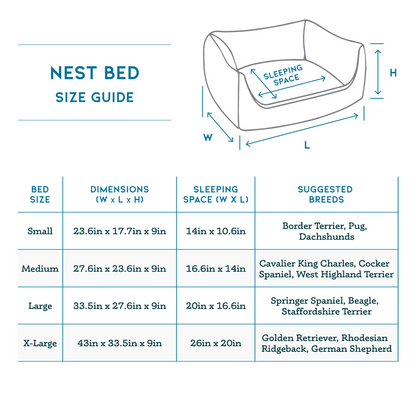 Cama para perros con refuerzo de tela ecológica Daytona