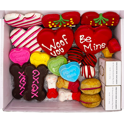 Bonne et Filou Valentine's Themed Dog Treats Box