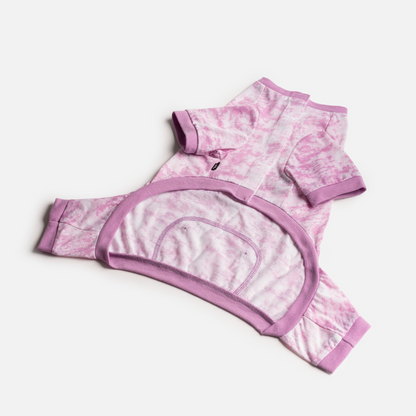 Pijama para perros - Tie Dye rosa