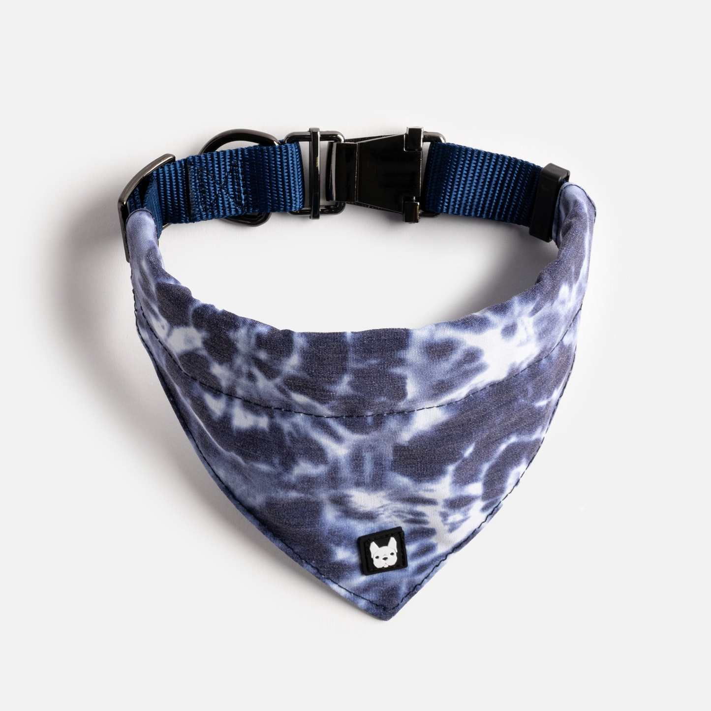 Poplin Dog Bandana Collar - Blue Tie Dye