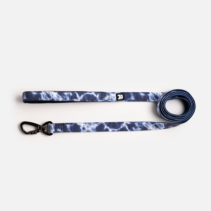 Correa para perro de popelina - Tie Dye azul