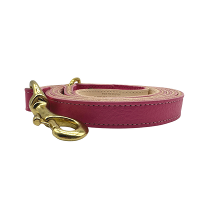 Bonne et Filou Plain Leather Dog Leashes