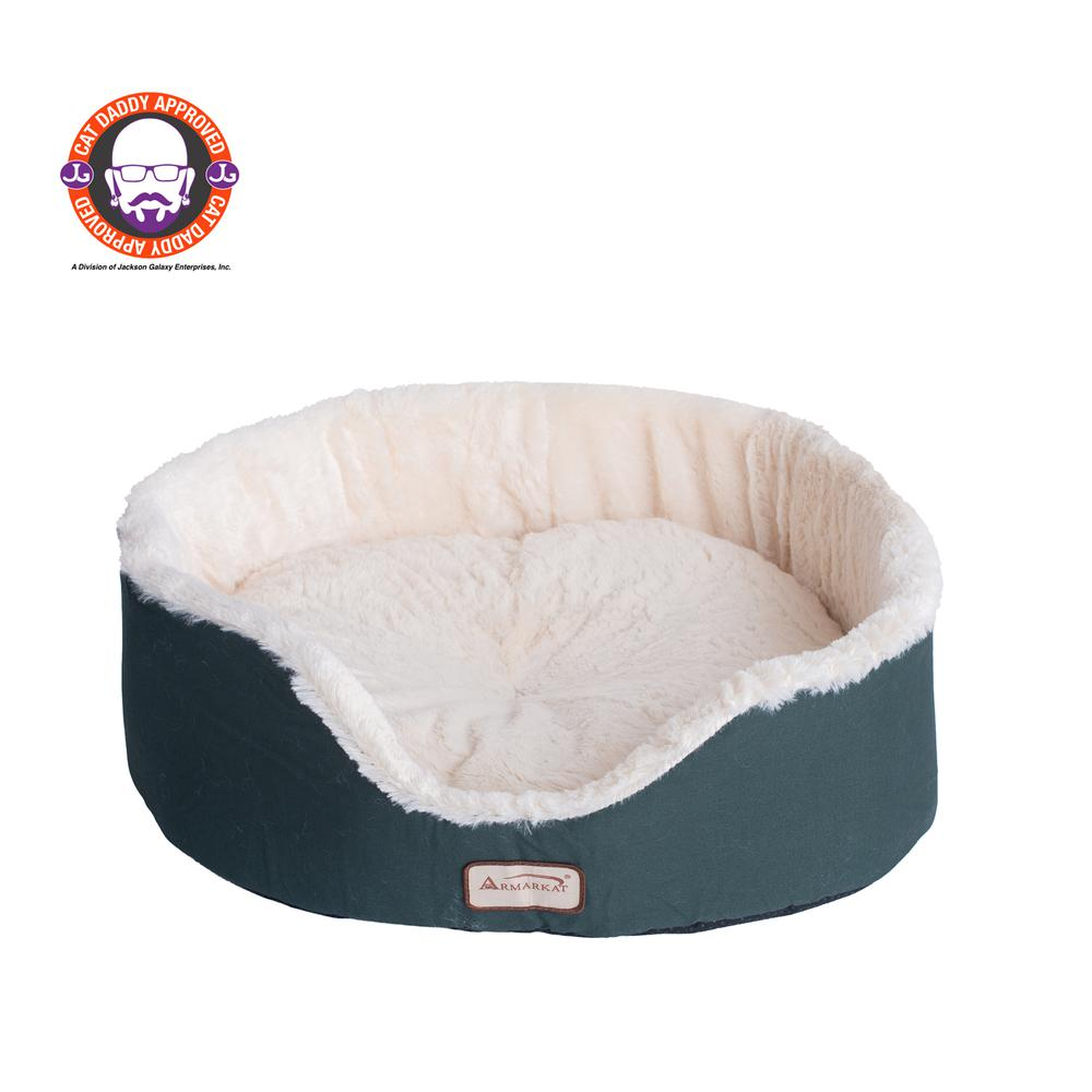 Armarkat Laurel Green and Ivory Pet Bed - Model C04HML/MB