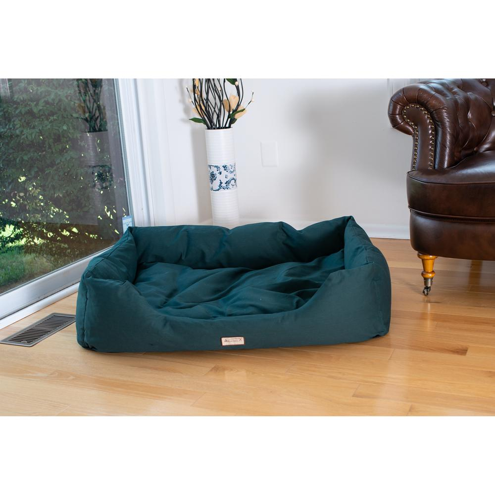 Large Laurel Green Bolstered Pet Bed - Armarkat D01FML-L