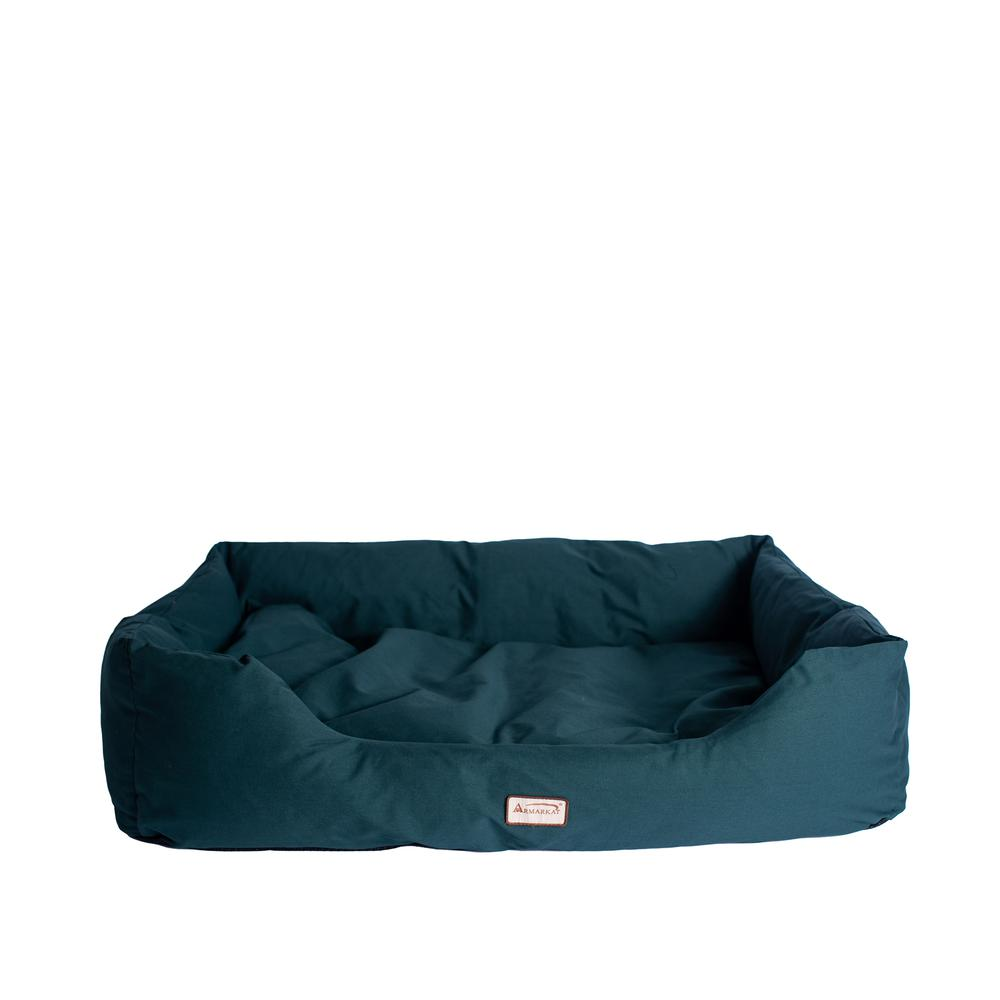 Cama grande para mascotas con refuerzo verde laurel - Armarkat D01FML-L