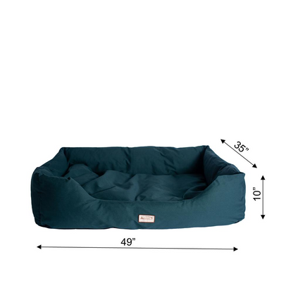 Armarkat Extra Large Bolstered Pet Bed in Laurel Green