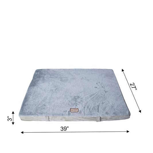 Armarkat Alfombrilla ortopédica grande para cama para mascotas en gris y verde salvia - Modelo M06HHL/HS-L con espuma viscoelástica para perros