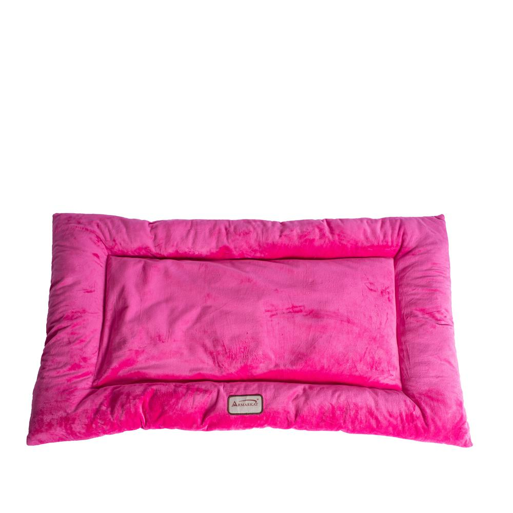 Armarkat Large Pet Bed Mat in Vibrant Pink - Plush Poly Fill Cushion for Dogs