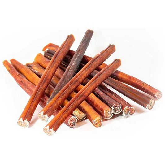 Golosinas totalmente naturales para perros Bully Stick de carne de res - Estándar de 12" (25/caja)