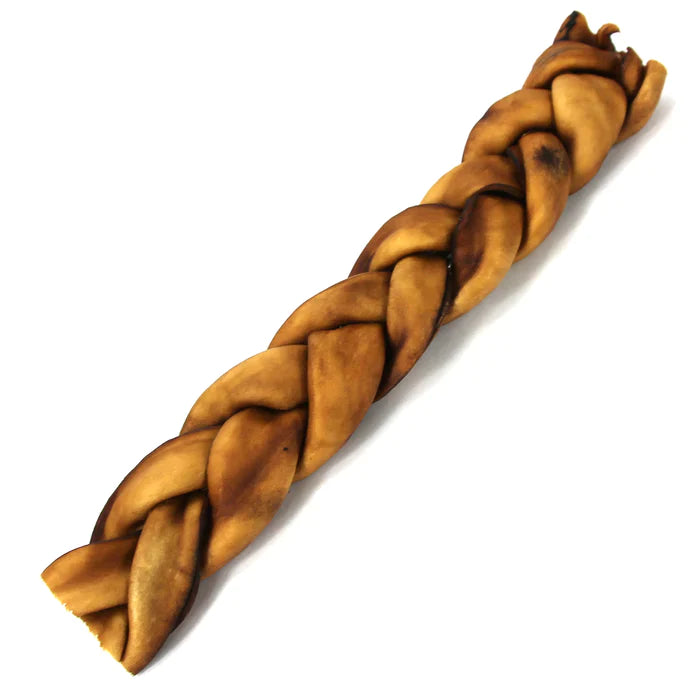 Braided Collagen Stick Dog Treats - 6 Inch Thick (25-case)