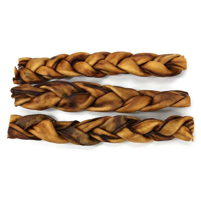 Braided Collagen Stick Dog Treats - 6 Inch Thick (25-case)