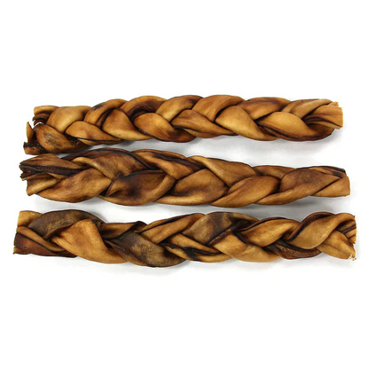 Braided Collagen Stick Dog Treats - 12" Thick (25/case)