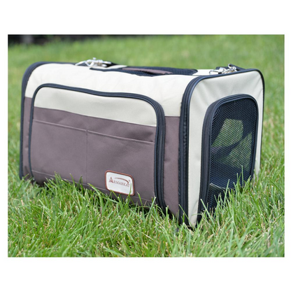 Armarkat Pet Carrier in Beige & Chocolate