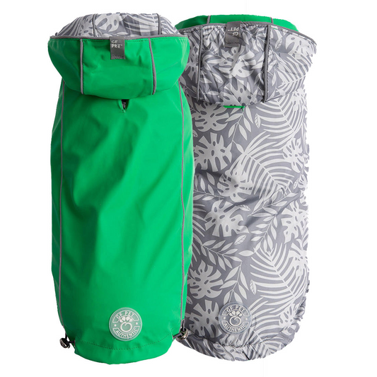 GF Pet Reversible Elasto-Fit Raincoat - Green