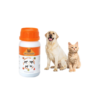 Healthy Paw Life: Dip de azufre y lima - Cuidado de mascotas para la piel seca y con picazón - Fórmula extrafuerte - Solución segura para perros, gatos, cachorros, gatitos y caballos