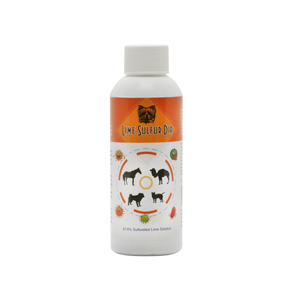 Healthy Paw Life: Dip de azufre y lima - Cuidado de mascotas para la piel seca y con picazón - Fórmula extrafuerte - Solución segura para perros, gatos, cachorros, gatitos y caballos