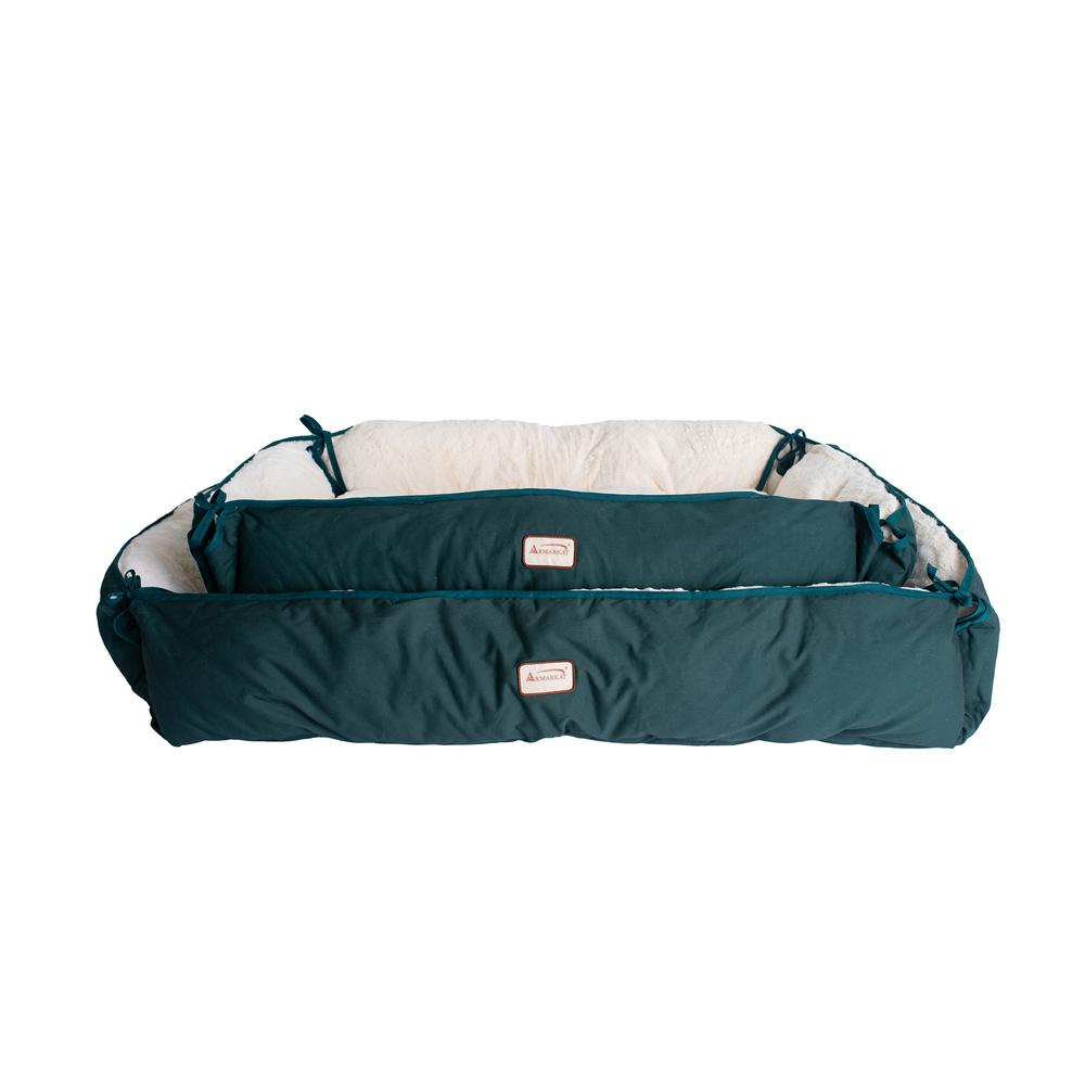 Armarkat Large Laurel Green & Ivory Pet Bed and Mat