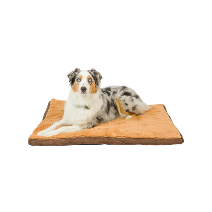 Armarkat - Alfombrilla grande para cama para mascotas, color marrón tierra y moca, modelo M05HKF/ZS-L, con cómodo cojín de relleno de poliéster para perros