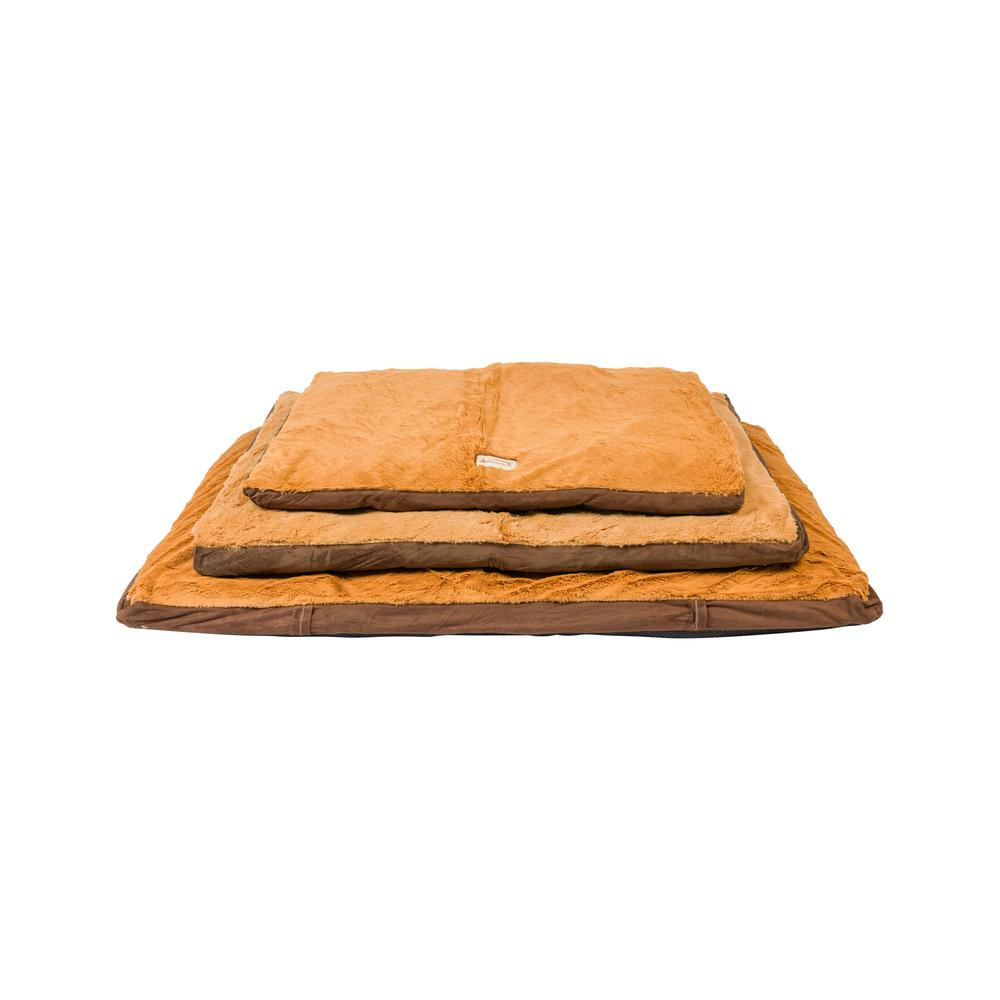 Large Earth Brown & Mocha Pet Bed Mat by Armarkat - Comfortable Poly Fill Cushion for Dogs