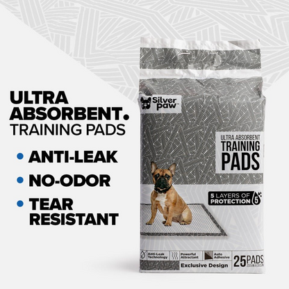 Almohadillas de entrenamiento para perros impresas - Ultra absorbentes - Tecnología patentada Silvershield