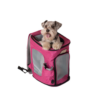 Mochila Armarkat PC301P Pawfect Pets para mascotas, combinación rosa y gris