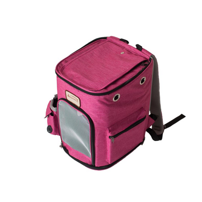 Mochila Armarkat PC301P Pawfect Pets para mascotas, combinación rosa y gris