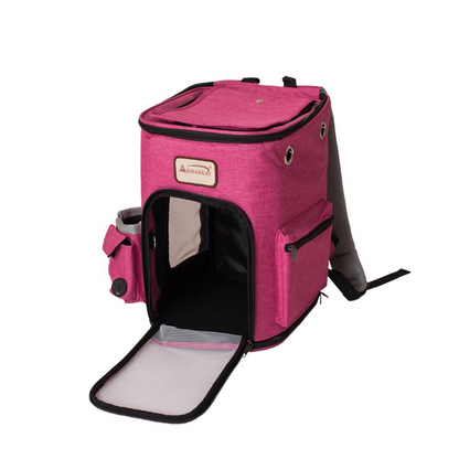 Armarkat Pawfect Pets Backpack Pet Carrier - Pink and Gray Combo