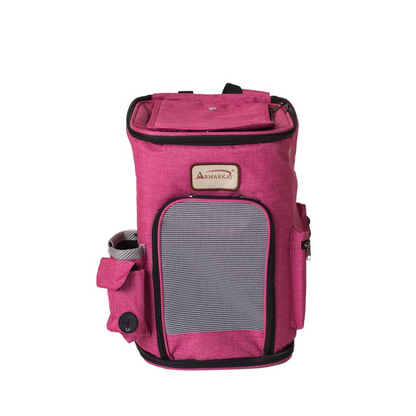 Mochila Armarkat PC301P Pawfect Pets para mascotas, combinación rosa y gris