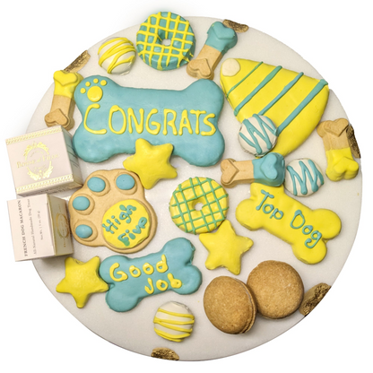 Bonne et Filou Congrats Themed Dog Treats Gift Box