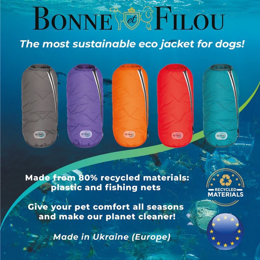 Chaqueta / chaleco para perros sostenible y ecológico Bonne et Filou